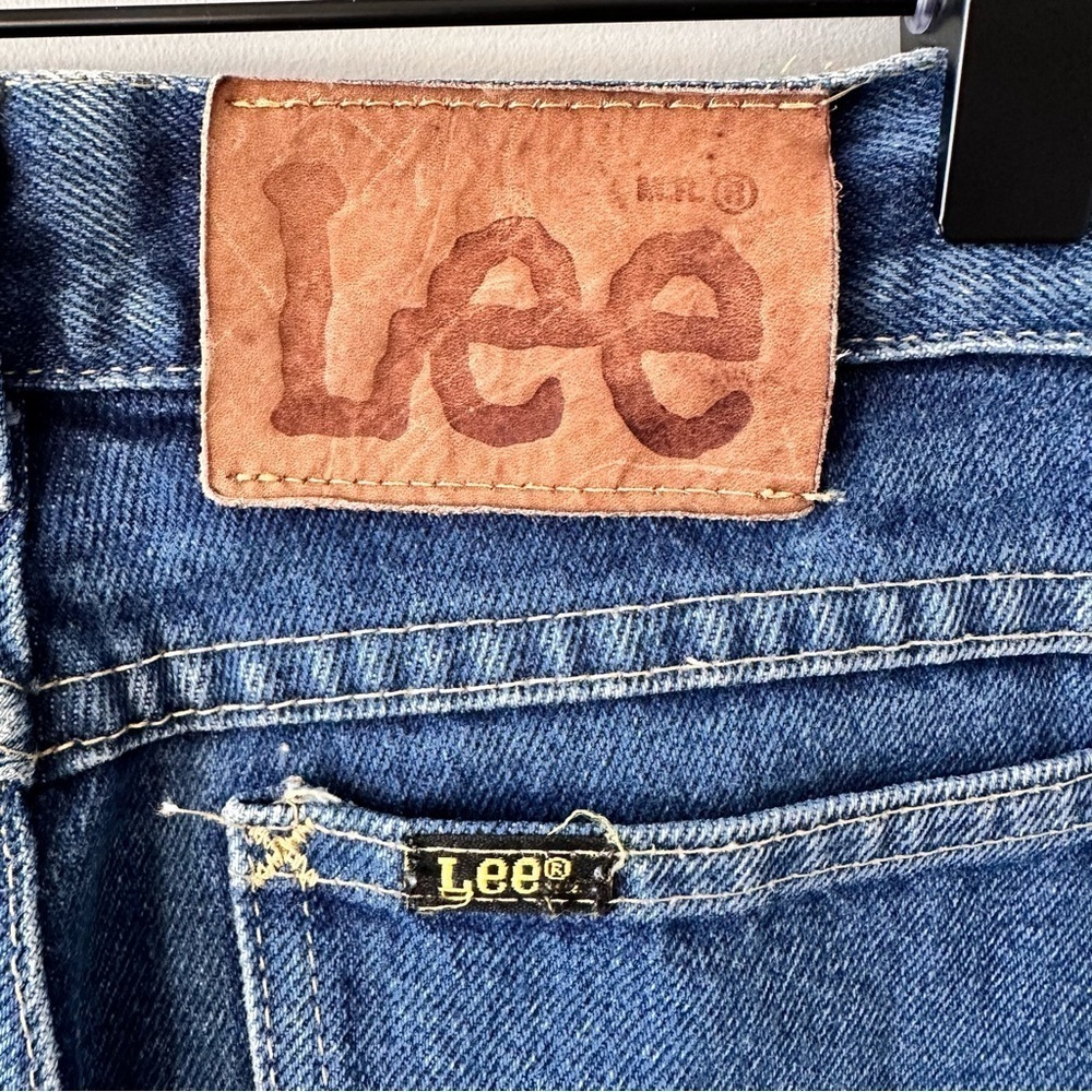 Vintage 80s 90s Lee Riders Jeans 27x32 High Rise USA Made Mom Jeans - Picture 8 of 12